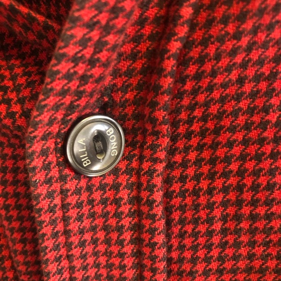 Red and black checked shirt with hood, unisex, XL, cotton flannel - Picture 4 of 7